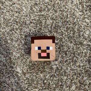 Hallmark MineCraft Plush Cube Keyring Steve Plush Toys for Kids Collectable